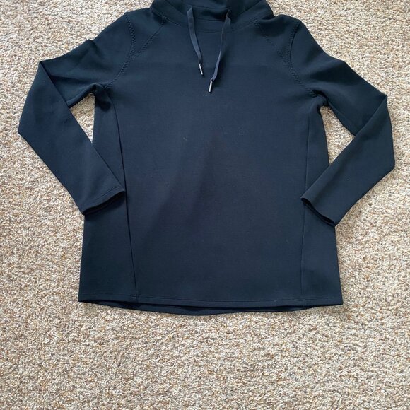 Spanx Air Essentials Mockneck sweatshirt- XS Black - Picture 4 of 8